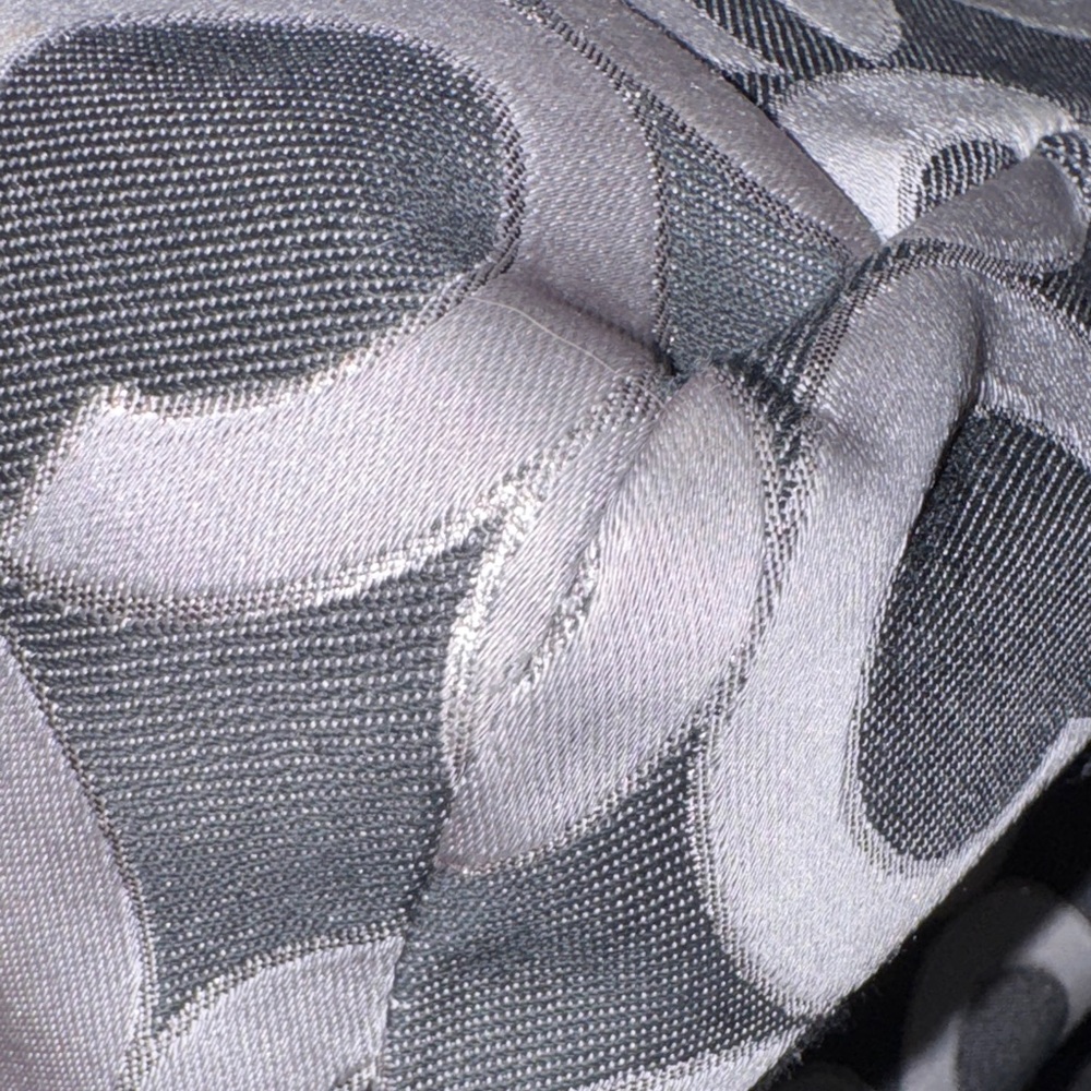 Coach Black Denim and Gray Circle Pattern Hobo Bag - Picture 12 of 12